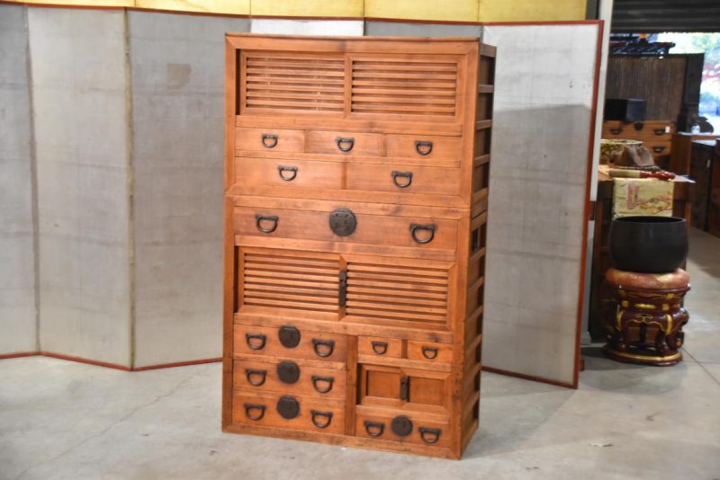 Antique Double Merchant Chest Width:1000mm - Image 2