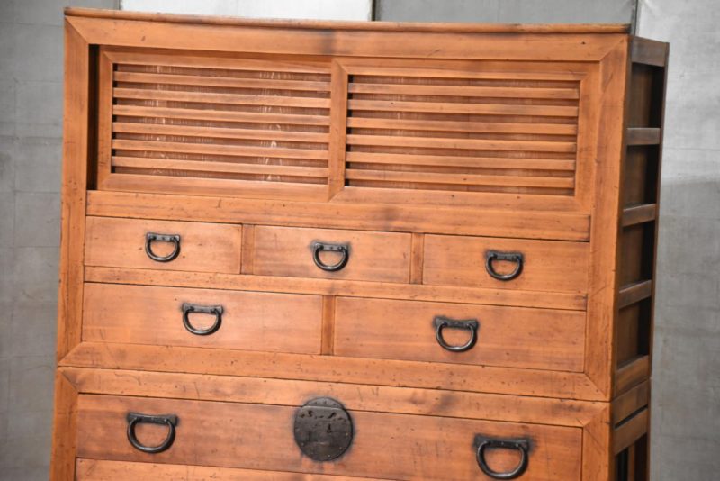 Antique Double Merchant Chest Width:1000mm - Image 11