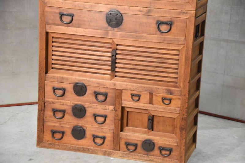 Antique Double Merchant Chest Width:1000mm - Image 10