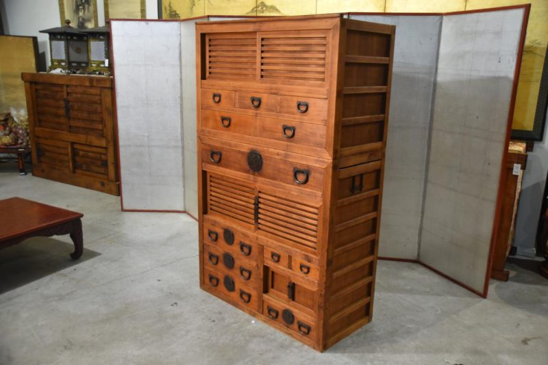 Antique Double Merchant Chest Width:1000mm - Image 9