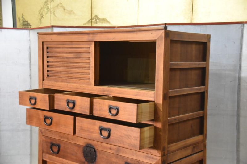 Antique Double Merchant Chest Width:1000mm - Image 8