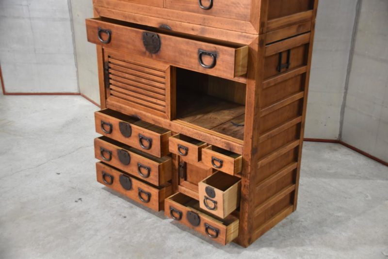 Antique Double Merchant Chest Width:1000mm - Image 7