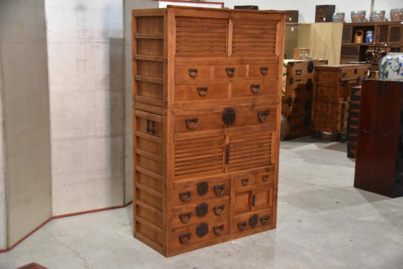 Antique Double Merchant Chest Width:1000mm - Image 3