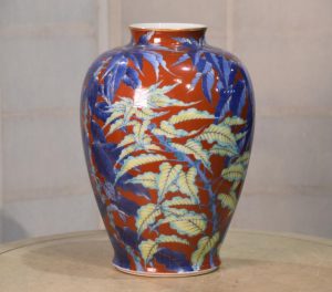 Japanese Koransha Pottery Vase Width:230mm