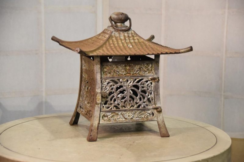 Japanese Cast Iron Hanging Lantern Width:290mm
