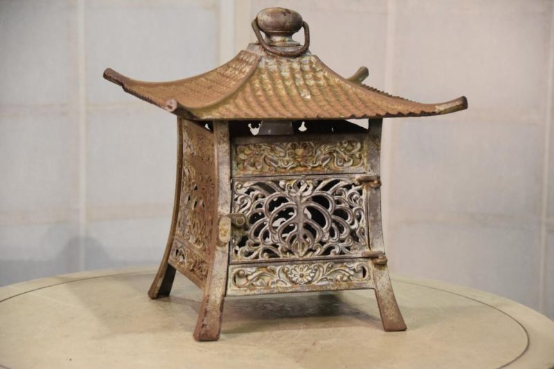 Japanese Cast Iron Hanging Lantern Width:290mm - Image 2