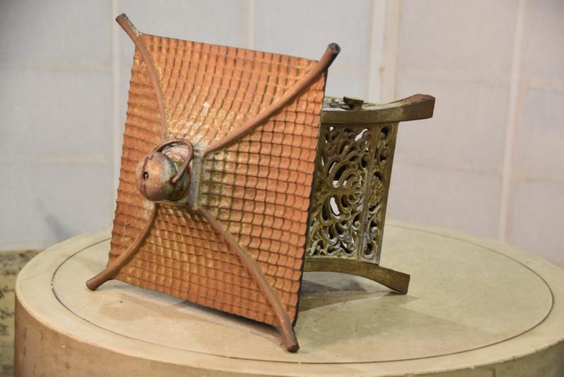 Japanese Cast Iron Hanging Lantern Width:290mm - Image 3