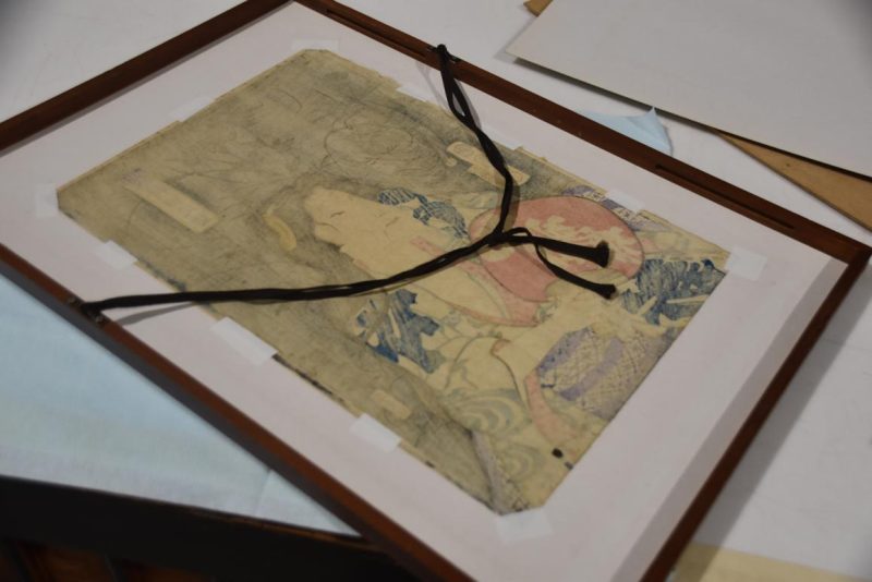 Japanese Hanga Wood Block Print Frame Height: 505mm - Image 7