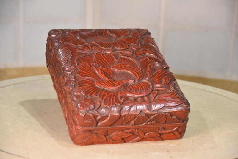 Kamakura Bori Lacquered Writing Box Width:265mm