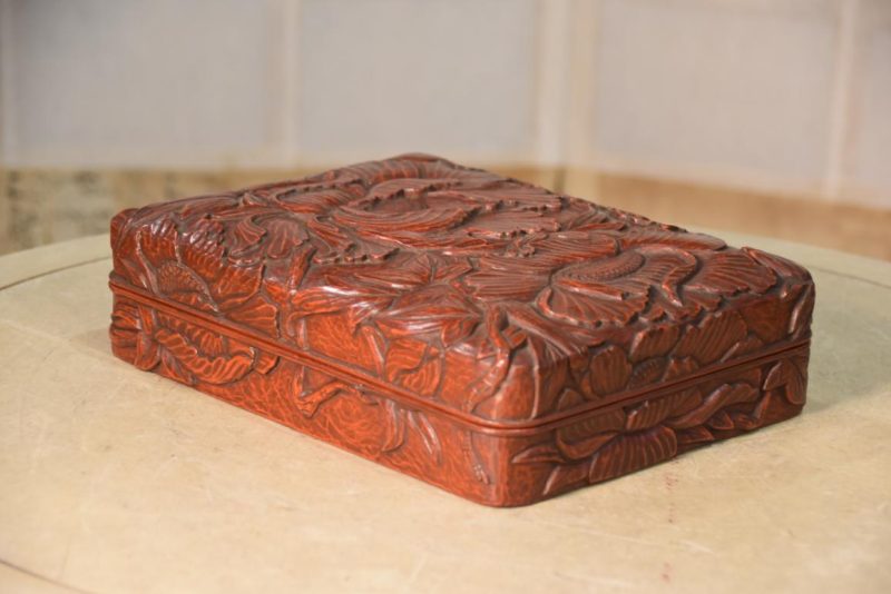 Kamakura Bori Lacquered Writing Box Width:265mm - Image 4