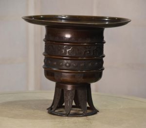 Enshu Usabata Bronze Vase Width:235mm