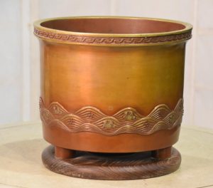 Japanese Cast Bronze Hibachi Width:265mm