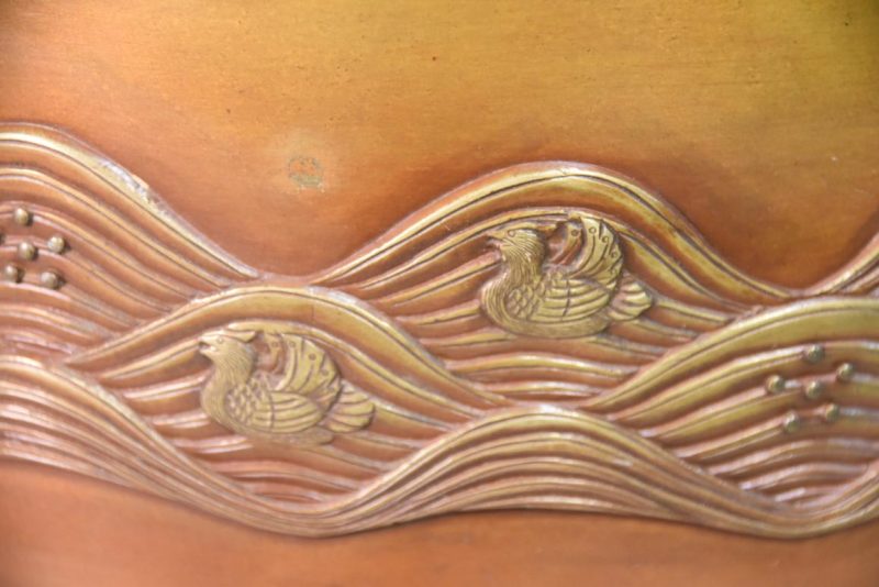 Japanese Cast Bronze Hibachi Width:265mm - Image 7