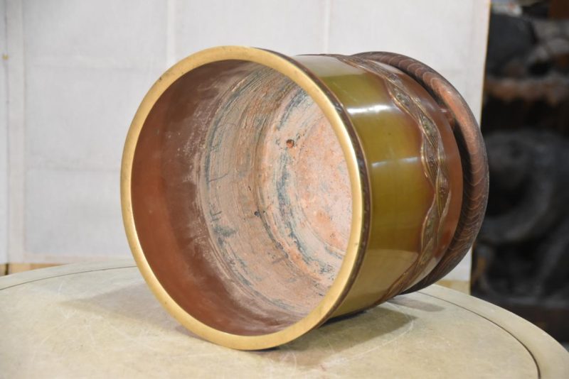 Japanese Cast Bronze Hibachi Width:265mm - Image 3