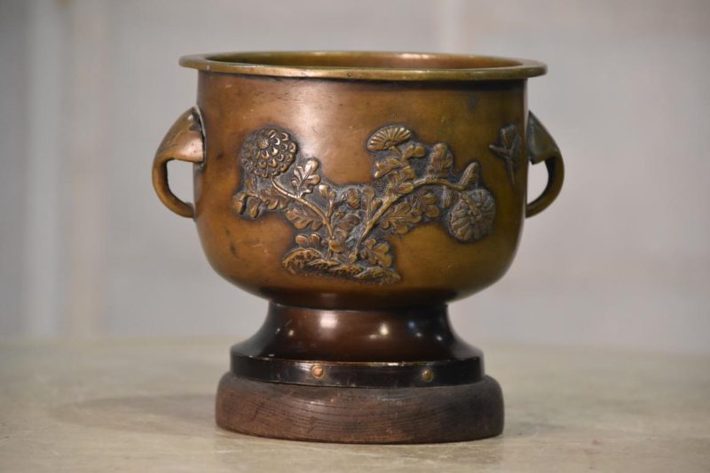 Japanese Cast Bronze Koro Incense Burner Width:150mm - Image 10