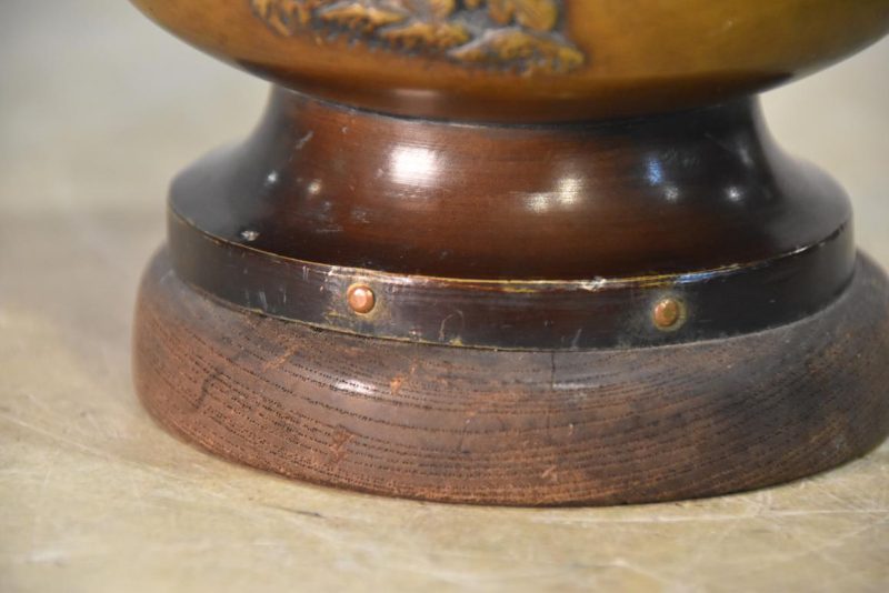 Japanese Cast Bronze Koro Incense Burner Width:150mm - Image 8