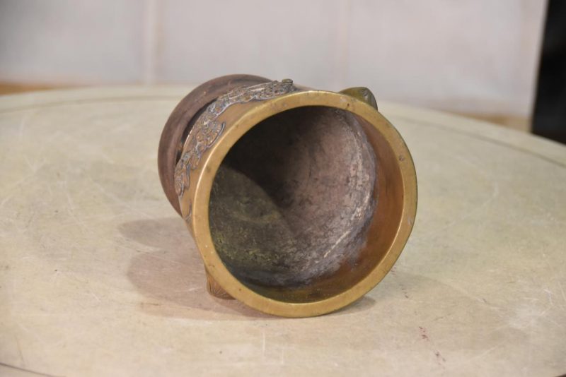 Japanese Cast Bronze Koro Incense Burner Width:150mm - Image 5