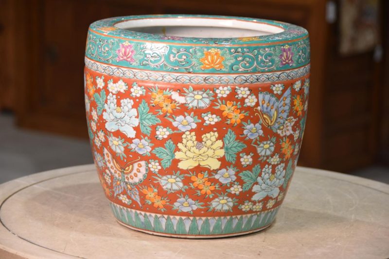 Coloured Imari Hibachi Width:270mm