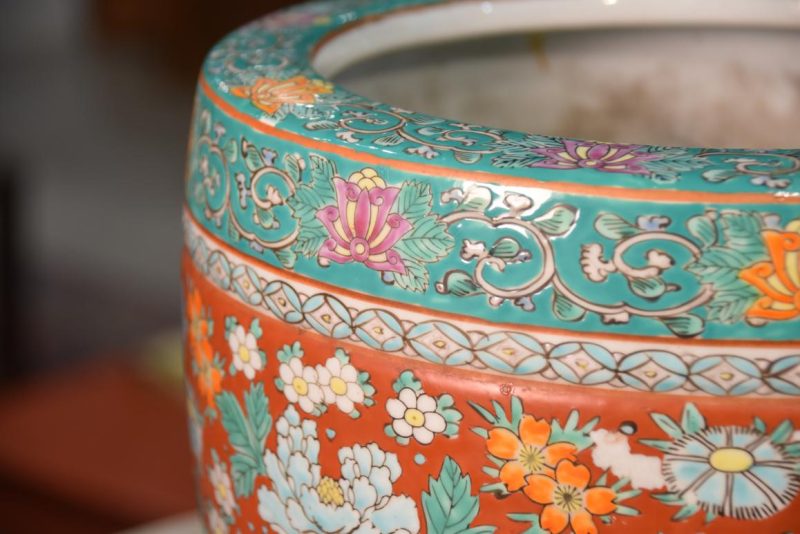 Coloured Imari Hibachi Width:270mm - Image 8