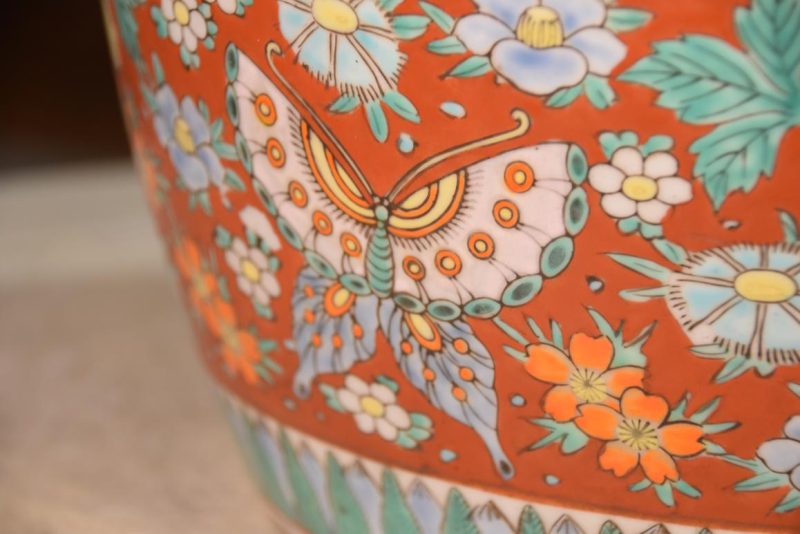Coloured Imari Hibachi Width:270mm - Image 7