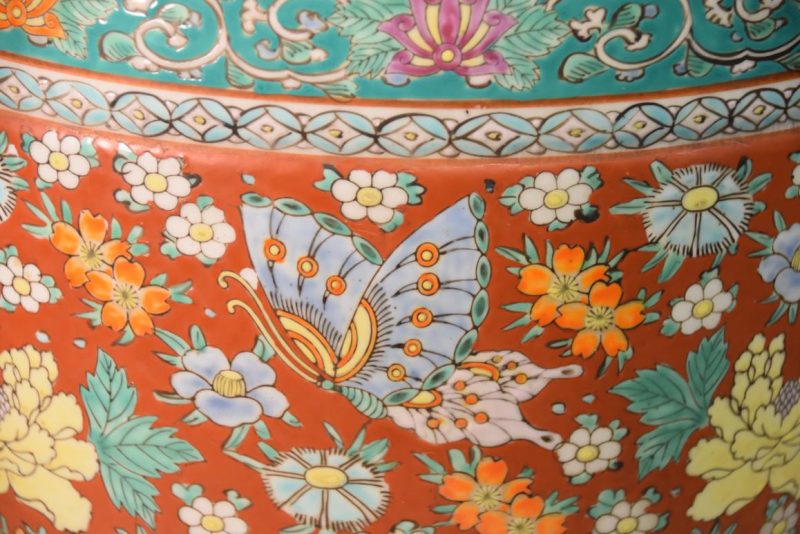 Coloured Imari Hibachi Width:270mm - Image 6