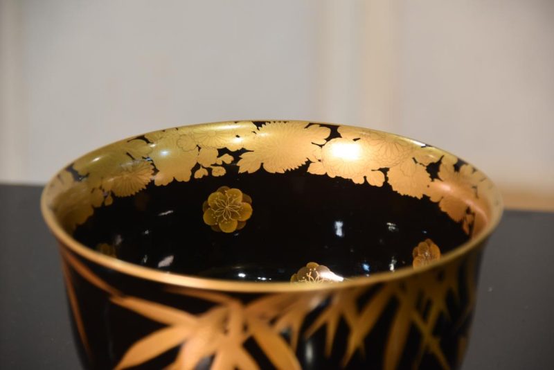 Japanese Maki-E Lacquer Bowl Width:145mm - Image 9