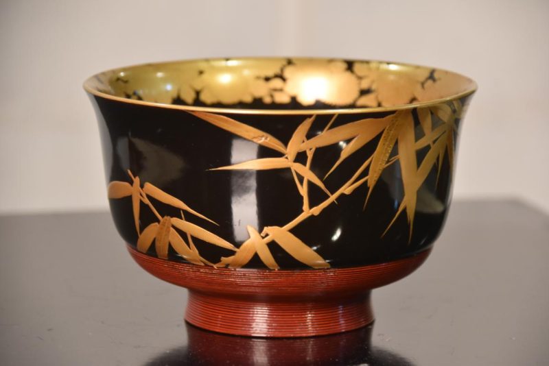 Japanese Maki-E Lacquer Bowl Width:145mm - Image 8