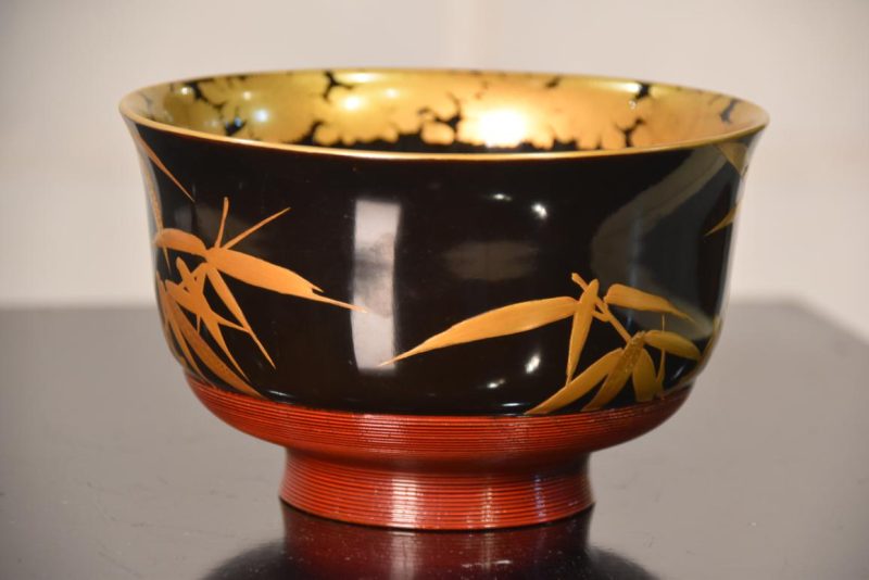 Japanese Maki-E Lacquer Bowl Width:145mm - Image 7
