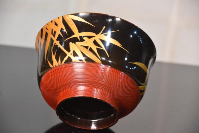 Japanese Maki-E Lacquer Bowl Width:145mm - Image 4