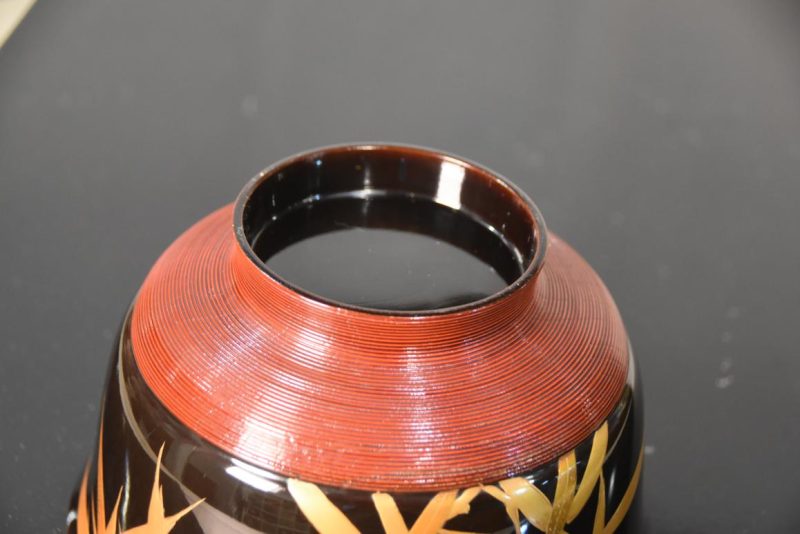 Japanese Maki-E Lacquer Bowl Width:145mm - Image 3