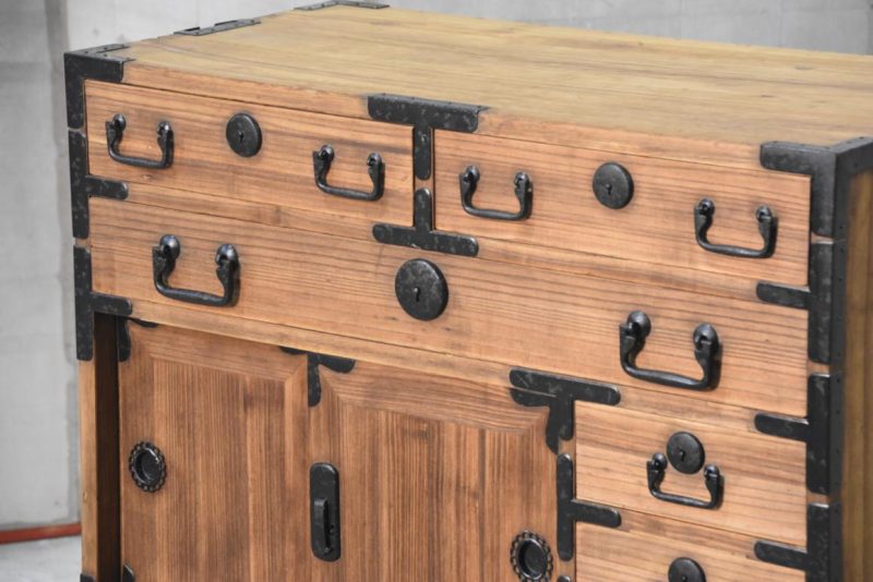Antique Merchant Chest Width:820mm - Image 13