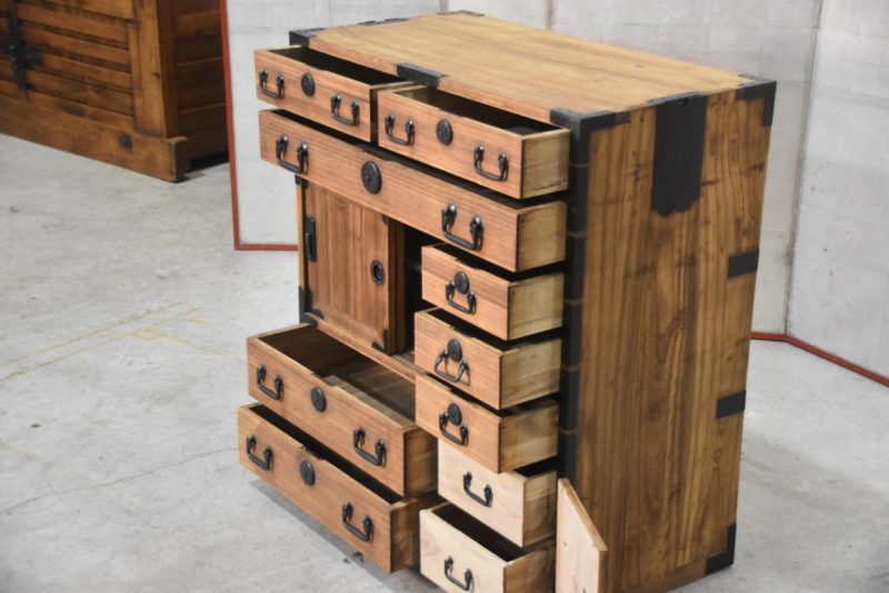 Antique Merchant Chest Width:820mm - Image 7
