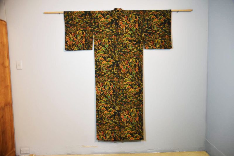 Chiriman (Crepe) Silk Vintage Kimono