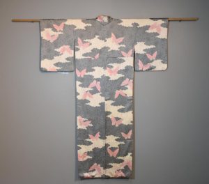 Vintage Butterfly and Cloud Kimono