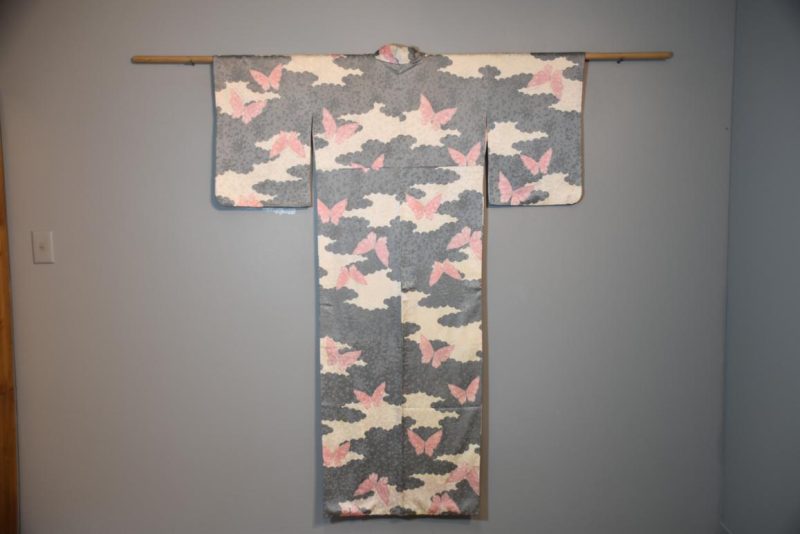 Vintage Butterfly and Cloud Kimono