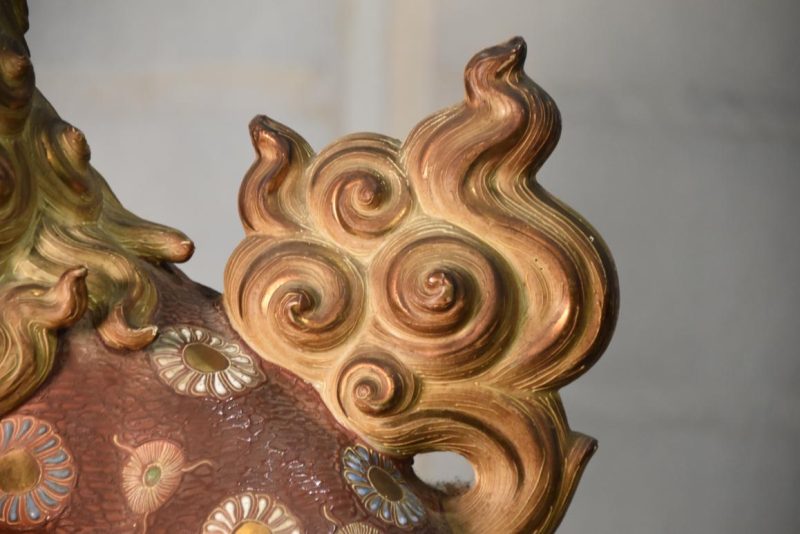 Kutani Pottery Shishi Width:390mm - Image 11