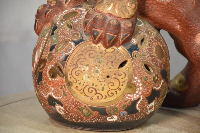 Kutani Pottery Shishi Width:390mm - Image 10