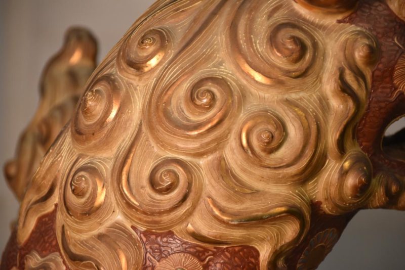 Kutani Pottery Shishi Width:390mm - Image 8