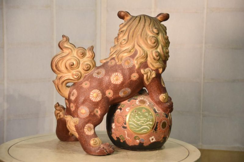Kutani Pottery Shishi Width:390mm - Image 7