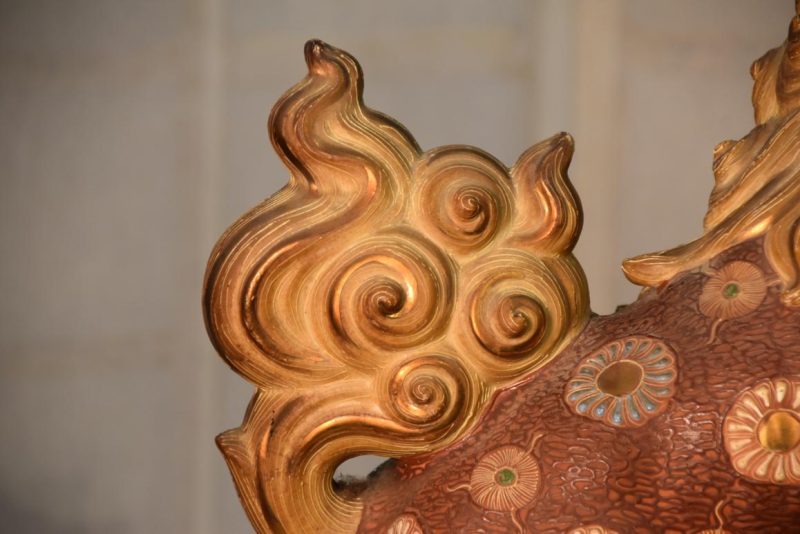 Kutani Pottery Shishi Width:390mm - Image 6