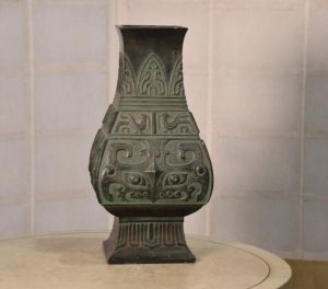 Japanese Metal Vase Width:200mm