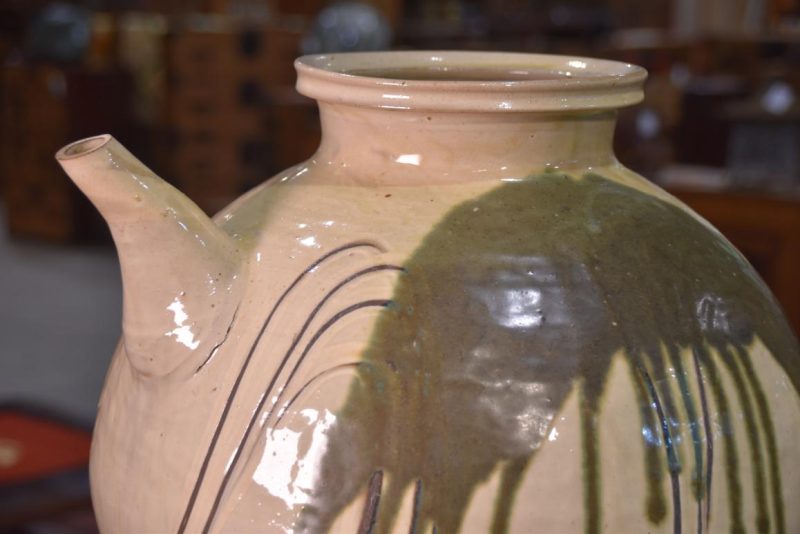 Large Drip Glaze Urn with Spout Width:430mm - Image 8
