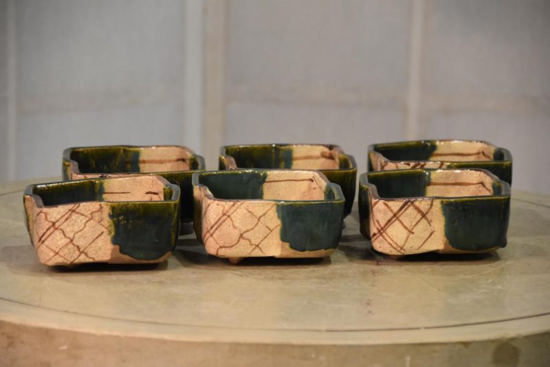 Set of 6 x Oribe Pottery Bowls - Image 2