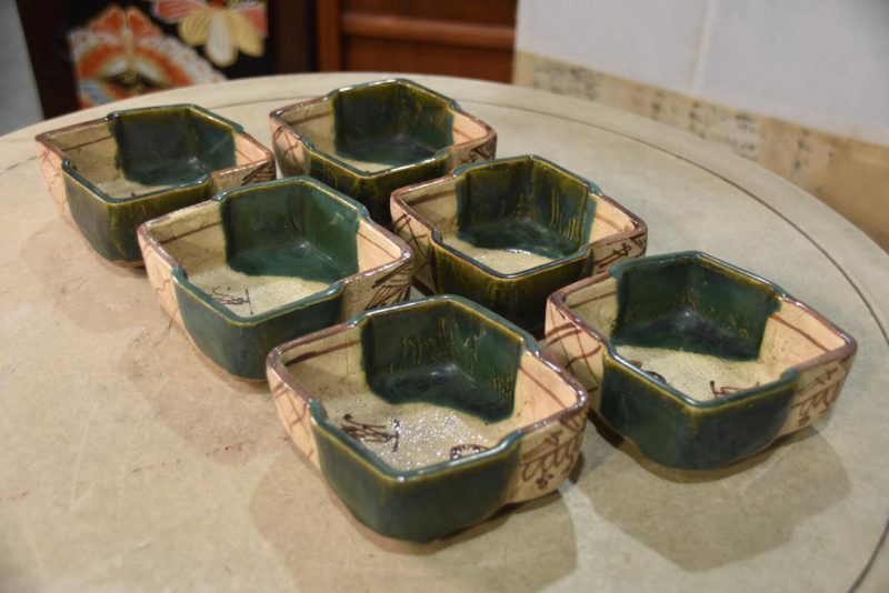 Set of 6 x Oribe Pottery Bowls - Image 5