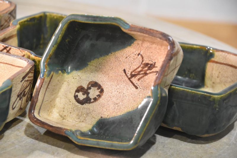 Set of 6 x Oribe Pottery Bowls - Image 3