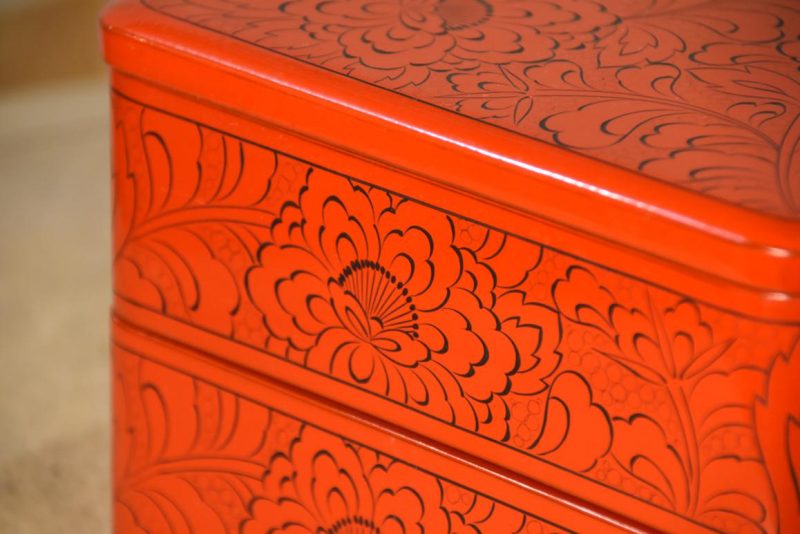 Japanese Jubako Lacquer Stacking Box Width:200mm - Image 7
