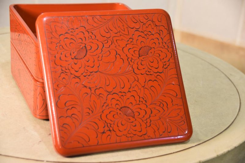 Japanese Jubako Lacquer Stacking Box Width:200mm - Image 6