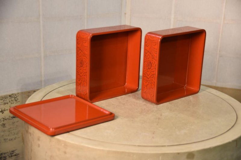 Japanese Jubako Lacquer Stacking Box Width:200mm - Image 5