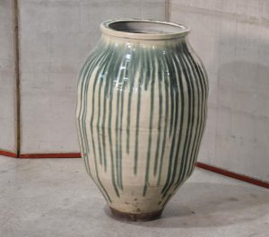 Shigaraki Drip Glaze Tsubo  Height:720mm