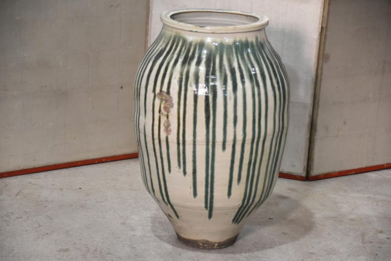 Shigaraki Drip Glaze Tsubo  Height:720mm - Image 7